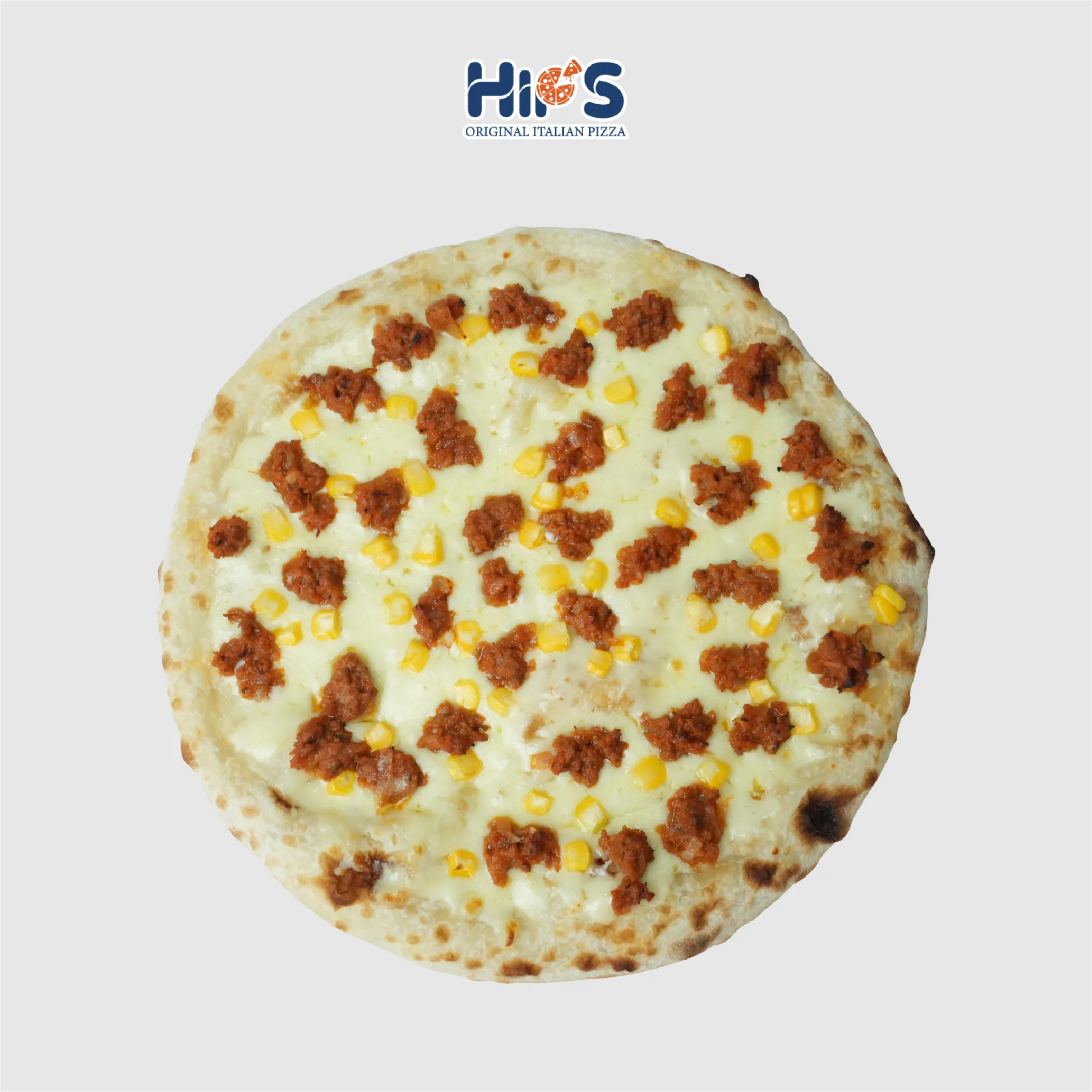 Pizza bò băm phô mai mozzarella