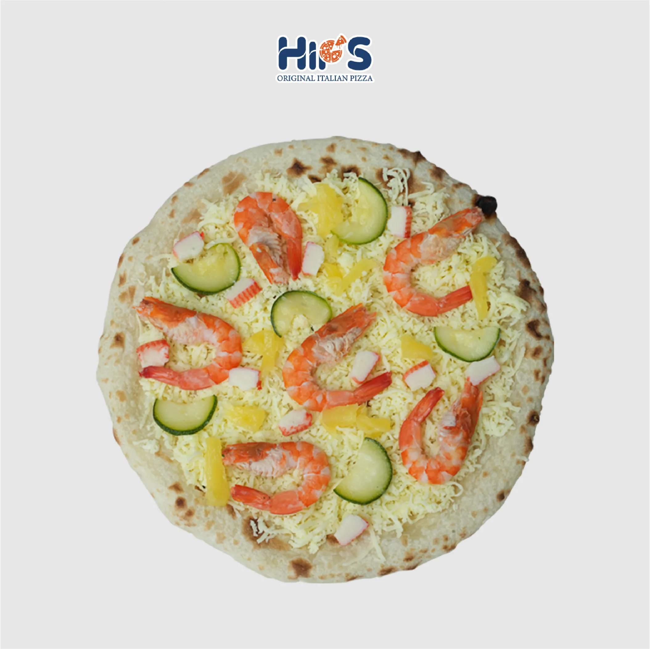 Pizza hải sản tôm và thanh cua