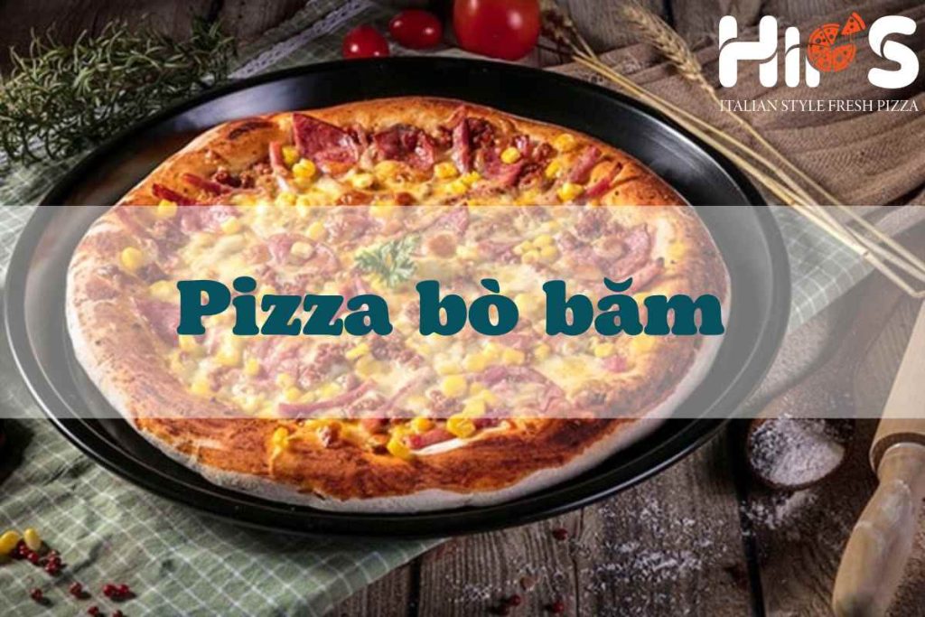 Pizza bò băm