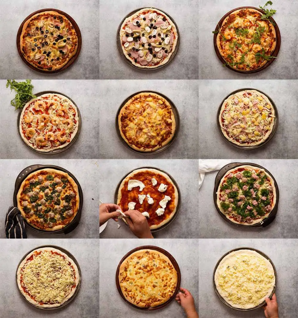 Đa dạng các loại topping pizza