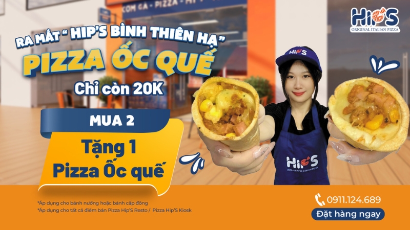 chương trình khuyến mãi pizza ốc quế